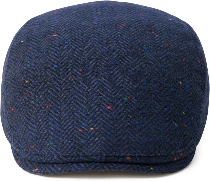 FEINION Men Wool Blend Flat Cap Tweed Newsboy Ivy Hat - Image 3
